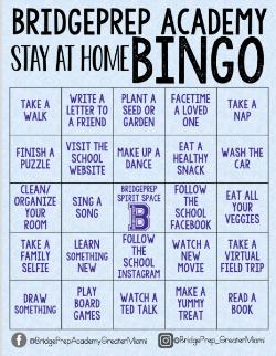 Stay At Home Bingo